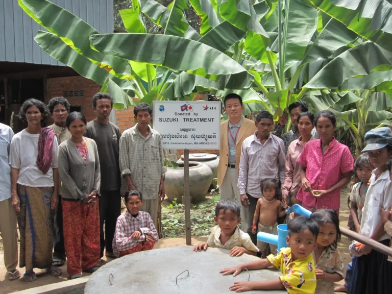 カンボジアの村に井戸をプレゼント